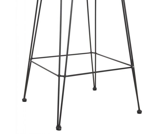 ΣΚΑΜΠΟ ΜΕΣ.ΥΨΟΥΣ ALLEGRA HM5643.11 ΜΕΤΑΛΛΟ&ΜΑΞΙΛΑΡΙ ΜΑΥΡΟ-WICKER ΜΠΕΖ 50x55x103Υεκ. - ΣΚΑΜΠΩ στο Milonadakis.gr