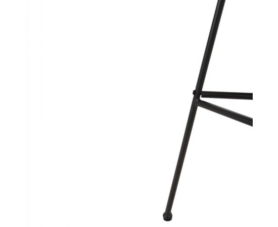 ΣΚΑΜΠΟ ΜΠΑΡ ΨΗΛΟ ALLEGRA HM5708.11 ΜΕΤΑΛΛΟ&ΜΑΞΙΛΑΡΙ ΜΑΥΡΟ-WICKER ΜΠΕΖ 48x49x99,5Υεκ. - ΣΚΑΜΠΩ στο Milonadakis.gr