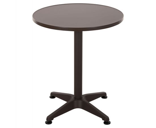 ΤΡΑΠΕΖΙ ΣΤΡΟΓΓΥΛΟ GOSS HM5974.02 ΑΛΟΥΜΙΝΙΟ ΚΑΦΕ Φ60x70Υεκ. - ΤΡΑΠΕΖΙΑ ΕΞ. ΧΩΡΟΥ στο Milonadakis.gr