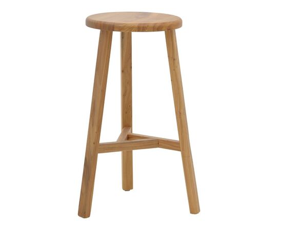 Σκαμπό μπαρ Fabrio pakoworld ξύλο φτελιάς σε φυσική απόχρωση Φ38x71εκ - ΣΚΑΜΠΟ ΜΠΑΡ στο Milonadakis.gr