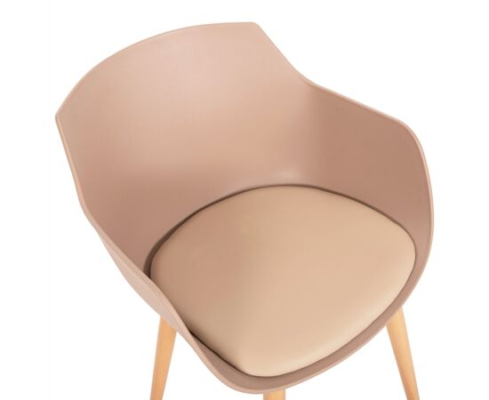 ΚΑΡΕΚΛΑ ΤΡΑΠΕΖΑΡΙΑΣ LUCIE HM8242.11 CAPUCCINO PP-ΜΕΤΑΛ. ΠΟΔΙΑ ΟΨΗ ΞΥΛΟΥ 56x55,5x80Υεκ - ΚΑΡΕΚΛΕΣ - ΠΟΛΥΘΡΟΝΕΣ ΕΣ. στο Milonadakis.gr