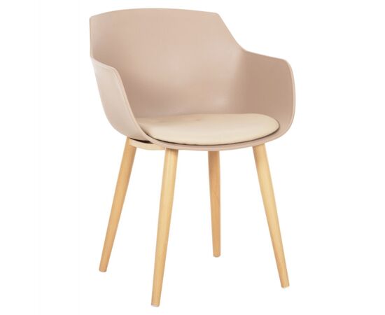 ΚΑΡΕΚΛΑ ΤΡΑΠΕΖΑΡΙΑΣ LUCIE HM8242.11 CAPUCCINO PP-ΜΕΤΑΛ. ΠΟΔΙΑ ΟΨΗ ΞΥΛΟΥ 56x55,5x80Υεκ - ΚΑΡΕΚΛΕΣ - ΠΟΛΥΘΡΟΝΕΣ ΕΣ. στο Milonadakis.gr