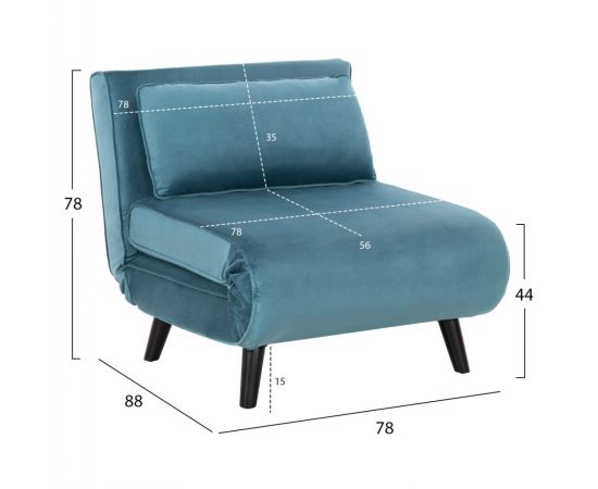 ΠΟΛΥΘΡΟΝΑ ΚΡΕΒΑΤΙ BRAXTON HM8425.25 ΒΕΛΟΥΔΟ ΣΕ ΧΡΩΜΑ ΜΕΝΤΑ 78x88x78Υεκ. - ΚΑΡΕΚΛΕΣ - ΠΟΛΥΘΡΟΝΕΣ ΕΣ. στο Milonadakis.gr