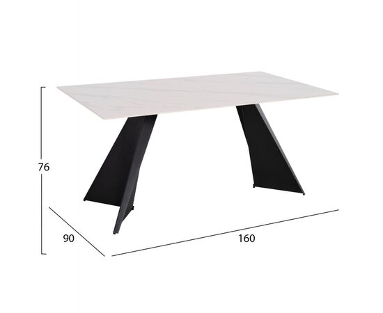 ΣΕΤ ΤΡΑΠΕΖΑΡΙΑΣ 7ΤΜΧ POSE HM21046 ΤΡΑΠΕΖΙ ΜΕ ΚΕΡΑΜΙΚΟ TOP-6 ΚΑΡΕΚΛΕΣ ΕΚΡΟΥ - ΤΡΑΠΕΖΑΡΙΕΣ στο Milonadakis.gr