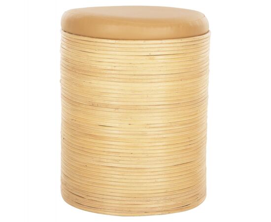ΣΚΑΜΠΟ MITCH HM9886 ΦΥΣΙΚΟ RATTAN-ΚΑΘΙΣΜΑ ΑΠΟ PU ΜΠΕΖ Φ37x47Υεκ. - ΠΟΥΦ - ΣΚΑΜΠΟ - ΜΠΑΟΥΛΟ στο Milonadakis.gr