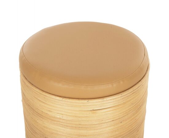 ΣΚΑΜΠΟ MITCH HM9886 ΦΥΣΙΚΟ RATTAN-ΚΑΘΙΣΜΑ ΑΠΟ PU ΜΠΕΖ Φ37x47Υεκ. - ΠΟΥΦ - ΣΚΑΜΠΟ - ΜΠΑΟΥΛΟ στο Milonadakis.gr