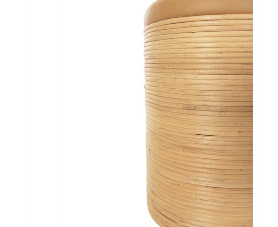 ΣΚΑΜΠΟ MITCH HM9886 ΦΥΣΙΚΟ RATTAN-ΚΑΘΙΣΜΑ ΑΠΟ PU ΜΠΕΖ Φ37x47Υεκ. - ΠΟΥΦ - ΣΚΑΜΠΟ - ΜΠΑΟΥΛΟ στο Milonadakis.gr