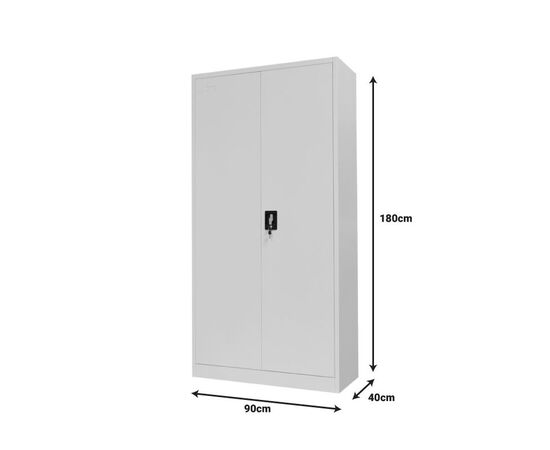 Ντουλάπα-στήλη Ugren pakoworld ανοιχτό γκρι αλουμίνιο 90x40x180εκ - ΟΡΓΑΝΩΣΗ ΣΠΙΤΙΟΥ στο Milonadakis.gr