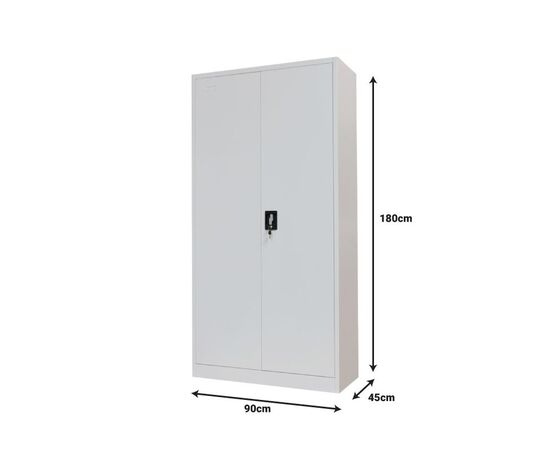 Ντουλάπα-στήλη Zogi pakoworld ανοιχτό γκρι αλουμίνιο 90x45x180εκ - ΟΡΓΑΝΩΣΗ ΣΠΙΤΙΟΥ στο Milonadakis.gr