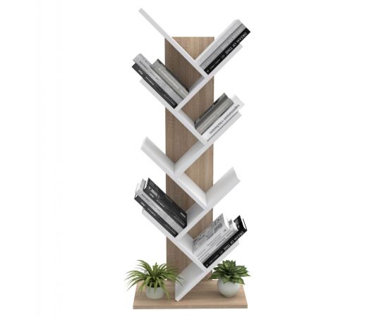 ΒΙΒΛΙΟΘΗΚΗ LIANA HM18193.03 ΜΕΛΑΜΙΝΗ SONAMA-ΛΕΥΚΗ 53x27x138Υεκ. - ΒΙΒΛΙΟΘΗΚΕΣ στο Milonadakis.gr