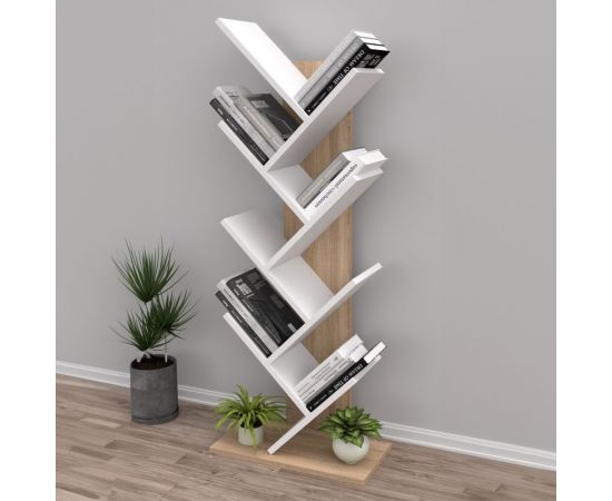 ΒΙΒΛΙΟΘΗΚΗ LIANA HM18193.03 ΜΕΛΑΜΙΝΗ SONAMA-ΛΕΥΚΗ 53x27x138Υεκ. - ΒΙΒΛΙΟΘΗΚΕΣ στο Milonadakis.gr