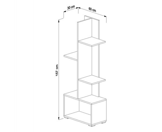 ΒΙΒΛΙΟΘΗΚΗ TRIVIO HM18195.03 ΜΕΛΑΜΙΝΗ ΣΕ ΛΕΥΚΟ-ATLANTIS GREEN 50x25x127Υεκ. - ΒΙΒΛΙΟΘΗΚΕΣ στο Milonadakis.gr