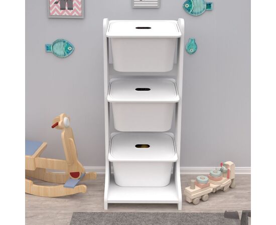ΕΠΙΠΛΟ ΑΠΟΘΗΚΕΥΣΗΣ FRED HM18208.01 ΛΕΥΚΗ ΜΕΛΑΜΙΝΗ 44x35x107Υεκ. - ΠΑΙΔΙΚΟ ΔΩΜΑΤΙΟ στο Milonadakis.gr