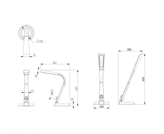 ΦΩΤΙΣΤΙΚΟ ΓΡΑΦΕΙΟΥ LED BLAIN PRO HM4451.09 ΧΡΥΣΟ-ΛΕΥΚΟ ΧΡΩΜΑ 34,3x18,3x42,5Υεκ. - ΕΠΙΤΡΑΠΕΖΙΑ ΦΩΤΙΣΤΙΚΑ στο Milonadakis.gr