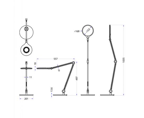 ΦΩΤΙΣΤΙΚΟ ΓΡΑΦΕΙΟΥ LED BLAIN PRO HM4452.08 ΓΚΡΙ-ΑΣΗΜΙ ΧΡΩΜΑ ABS 55,7x49,7Υεκ. - ΕΠΙΤΡΑΠΕΖΙΑ ΦΩΤΙΣΤΙΚΑ στο Milonadakis.gr
