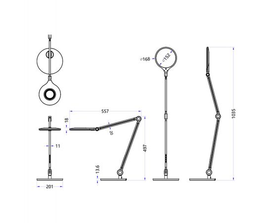 ΦΩΤΙΣΤΙΚΟ ΓΡΑΦΕΙΟΥ LED BLAIN PRO HM4452.09 ΧΡΥΣΟ ΧΡΩΜΑ ABS 55,7x49,7Υεκ. - ΕΠΙΤΡΑΠΕΖΙΑ ΦΩΤΙΣΤΙΚΑ στο Milonadakis.gr