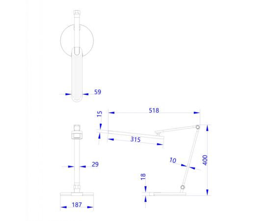 ΦΩΤΙΣΤΙΚΟ ΓΡΑΦΕΙΟΥ LED BLAIN PRO HM4454.07 ΓΚΡΙ ΒΑΣΗ ABS & ΑΛΟΥΜΙΝΙΟ 51,8x40Υεκ. - ΕΠΙΤΡΑΠΕΖΙΑ ΦΩΤΙΣΤΙΚΑ στο Milonadakis.gr