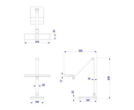 ΦΩΤΙΣΤΙΚΟ ΓΡΑΦΕΙΟΥ LED BLAIN PRO HM4461.02 ΜΑΥΡΟ ΜΑΤ ABS 35x43,9Υεκ. - ΕΠΙΤΡΑΠΕΖΙΑ ΦΩΤΙΣΤΙΚΑ στο Milonadakis.gr