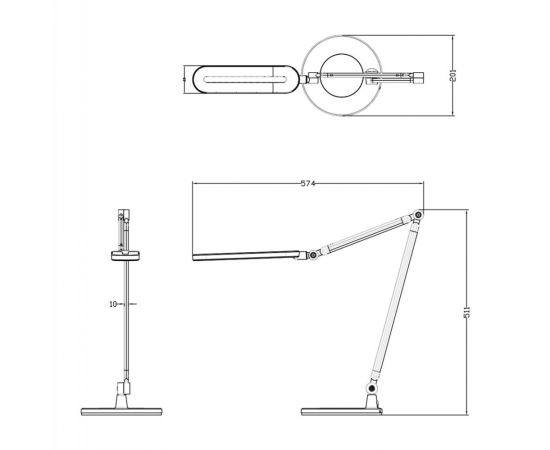 ΦΩΤΙΣΤΙΚΟ ΓΡΑΦΕΙΟΥ LED BLAIN PRO HM4462.02 ΜΑΥΡΟ-ΓΚΡΙ ABS 57,4x51,1Υεκ. - ΕΠΙΤΡΑΠΕΖΙΑ ΦΩΤΙΣΤΙΚΑ στο Milonadakis.gr