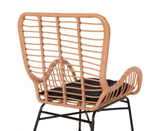 ΠΟΛΥΘΡΟΝΑ ΣΤΥΛ ΜΠΕΡΖΕΡΑΣ ALLEGRA HM5704.11 P.E.RATTAN ΜΠΕΖ-ΜΑΥΡΟ ΜΕΤΑΛΛΟ 66x59x90Υεκ. - ΚΑΡΕΚΛΕΣ - ΠΟΛΥΘΡΟΝΕΣ στο Milonadakis.gr