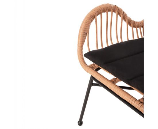 ΠΟΛΥΘΡΟΝΑ ΣΤΥΛ ΜΠΕΡΖΕΡΑΣ ALLEGRA HM5704.11 P.E.RATTAN ΜΠΕΖ-ΜΑΥΡΟ ΜΕΤΑΛΛΟ 66x59x90Υεκ. - ΚΑΡΕΚΛΕΣ - ΠΟΛΥΘΡΟΝΕΣ στο Milonadakis.gr