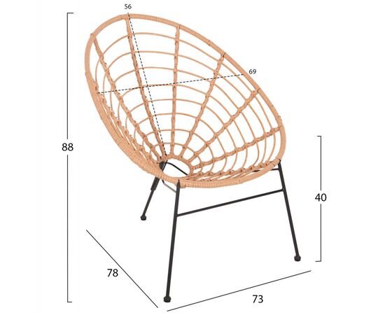 ΣΕΤ ΕΞΩΤΕΡΙΚΟΥ ΧΩΡΟΥ 3ΤΜΧ ALLEGRA HM21047.11 ΜΠΕΖ ΣΥΝΘ.RATTAN-ΜΕΤΑΛΛΟ ΣΕ ΜΑΥΡΟ - ΣΕΤ ΤΡΑΠΕΖΑΡΙΕΣ στο Milonadakis.gr