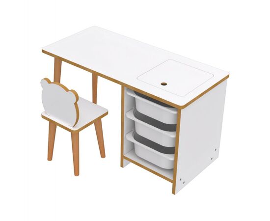 ΣΕΤ ΠΑΙΔΙΚΟΥ ΓΡΑΦΕΙΟΥ STAK HM18222.01 ΜΕΛΑΜΙΝΗ ΣΕ ΛΕΥΚΟ-ΦΥΣΙΚΟ 90x42x50Υεκ. - ΠΑΙΔΙΚΟ ΔΩΜΑΤΙΟ στο Milonadakis.gr