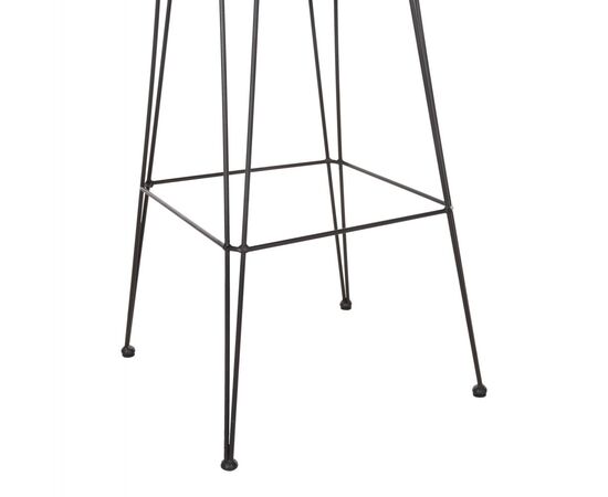 ΣΚΑΜΠΟ ΜΠΑΡ ALLEGRA HM5690.11 ΜΕΤΑΛΛΟ&ΜΑΞΙΛΑΡΙ ΜΑΥΡΟ-WICKER ΜΠΕΖ 55x54x108Υεκ. - ΣΚΑΜΠΩ στο Milonadakis.gr