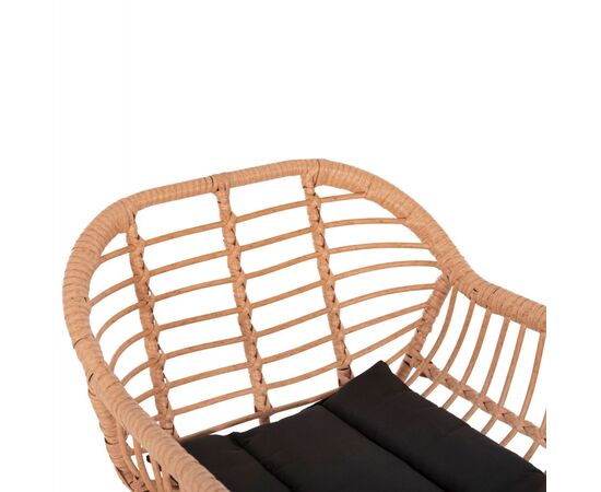 ΣΚΑΜΠΟ ΜΠΑΡ ΨΗΛΟ ALLEGRA HM5640.11 ΜΠΕΖ P.E. RATTAN-ΜΑΥΡΟ ΜΕΤΑΛΛΟ 54x55x108Υεκ. - ΣΚΑΜΠΩ στο Milonadakis.gr