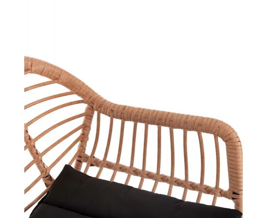 ΣΚΑΜΠΟ ΜΠΑΡ ΨΗΛΟ ALLEGRA HM5640.11 ΜΠΕΖ P.E. RATTAN-ΜΑΥΡΟ ΜΕΤΑΛΛΟ 54x55x108Υεκ. - ΣΚΑΜΠΩ στο Milonadakis.gr