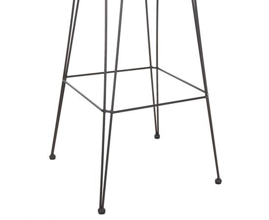 ΣΚΑΜΠΟ ΜΠΑΡ ΨΗΛΟ ALLEGRA HM5640.11 ΜΠΕΖ P.E. RATTAN-ΜΑΥΡΟ ΜΕΤΑΛΛΟ 54x55x108Υεκ. - ΣΚΑΜΠΩ στο Milonadakis.gr