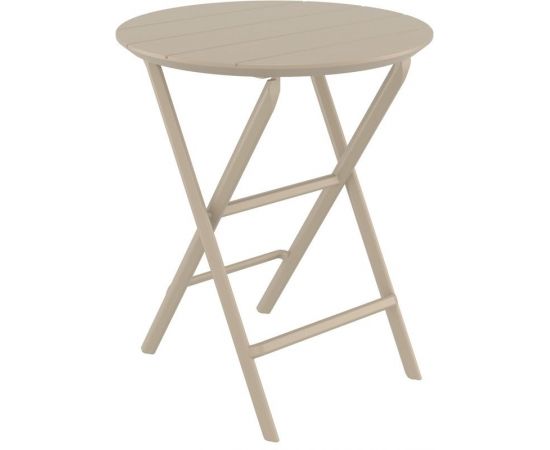 HELEN TAUPE Φ60X74εκ. ΤΡΑΠΕΖΙ ΠΤΥΣ/ΝΟ ΠΟΛ/ΝΙΟΥ - ΤΡΑΠΕΖΙΑ ΕΞ. ΧΩΡΟΥ στο Milonadakis.gr