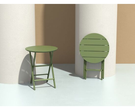 HELEN OLIVE GREEN Φ60X74εκ. ΤΡΑΠΕΖΙ ΠΤΥΣ/ΝΟ ΠΟΛ/ΝΙΟΥ - ΤΡΑΠΕΖΙΑ ΕΞ. ΧΩΡΟΥ στο Milonadakis.gr
