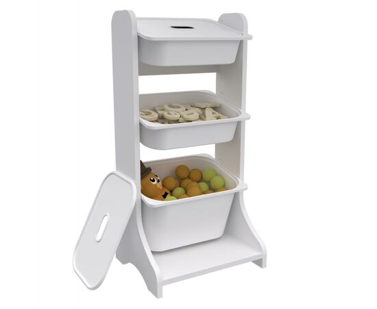 ΕΠΙΠΛΟ ΑΠΟΘΗΚΕΥΣΗΣ FRED HM18207.01 ΛΕΥΚΗ ΜΕΛΑΜΙΝΗ 44x35x90Υεκ. - ΠΑΙΔΙΚΟ ΔΩΜΑΤΙΟ στο Milonadakis.gr