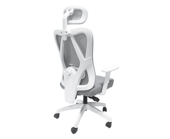 ΚΑΡΕΚΛΑ ΓΡΑΦΕΙΟΥ MEXER HM1195.02 ΓΚΡΙ MESH-ΜΕΤΑΛ.ΒΑΣΗ-ΣΚΕΛΕΤΟΣ ΛΕΥΚΟΣ 68x70x136Υεκ. - ΚΑΡΕΚΛΕΣ ΓΡΑΦΕΙΟΥ στο Milonadakis.gr