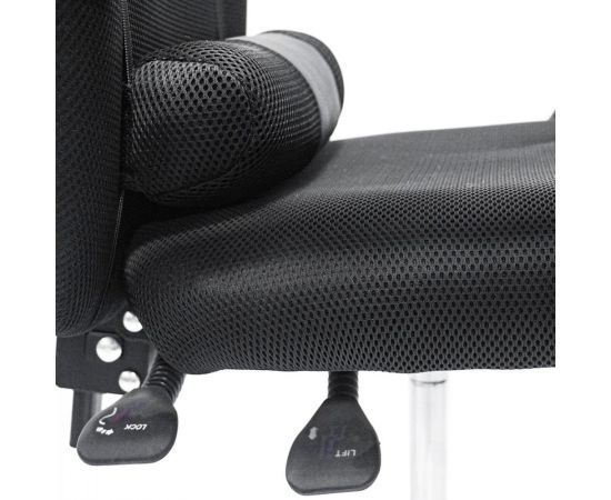 ΚΑΡΕΚΛΑ ΓΡΑΦΕΙΟΥ CRONER HM1196.01 ΜΑΥΡΟ MESH-ΜΕΤΑΛ.ΒΑΣΗ-NYLON ΣΚΕΛΕΤΟΣ 58x99x120Υεκ. - ΚΑΡΕΚΛΕΣ ΓΡΑΦΕΙΟΥ στο Milonadakis.gr