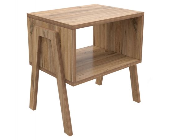 ΚΟΜΟΔΙΝΟ JAKE HM18182.04 ΜΕΛΑΜΙΝΗ ΣΕ ΦΥΣΙΚΟ ΞΥΛΟΥ 48x35x49Υεκ. - ΚΟΜΟΔΙΝΑ στο Milonadakis.gr