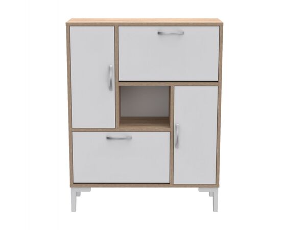 ΠΑΠΟΥΤΣΟΘΗΚΗ MEDY HM18187.04 ΜΕΛΑΜΙΝΗ ΣΕ ΛΕΥΚΟ & ΣΟΝΑΜΑ-ΛΕΥΚΑ ΠΟΔΙΑ 86,5x30x109Υεκ - ΝΤΟΥΛΑΠΙΑ - ΠΑΠΟΥΤΣΟΘΗΚΕΣ στο Milonadakis.gr