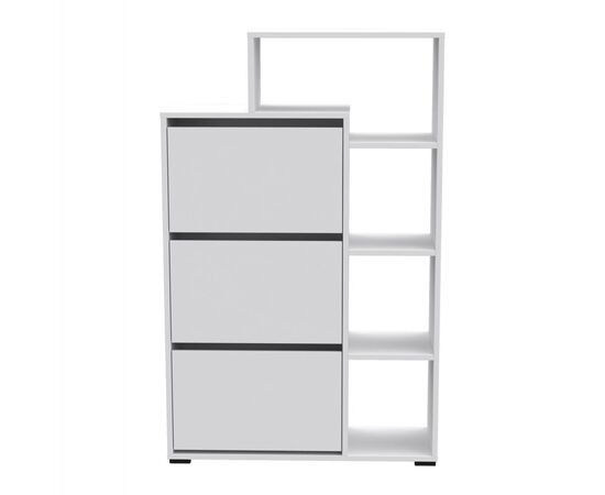 ΠΑΠΟΥΤΣΟΘΗΚΗ ROBBEN HM18189.01 ΜΕΛΑΜΙΝΗ ΣΕ ΛΕΥΚΟ 90x30x143Υεκ. - ΝΤΟΥΛΑΠΙΑ - ΠΑΠΟΥΤΣΟΘΗΚΕΣ στο Milonadakis.gr