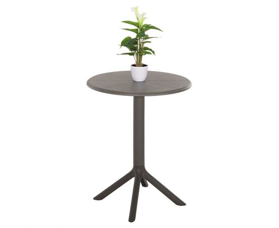 ΤΡΑΠΕΖΙ ΠΟΛΥΠΡΟΠΥΛΕΝΙΟΥ ΣΤΡΟΓΓΥΛΟ TERRIN HM6124.15 OLIVE GREEN Φ60x75Υεκ. - ΤΡΑΠΕΖΙΑ ΕΞ. ΧΩΡΟΥ στο Milonadakis.gr