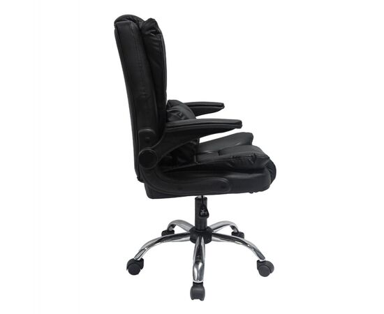 ΚΑΡΕΚΛΑ ΓΡΑΦΕΙΟΥ CANAN HM1201 ΜΑΥΡO PVC-ΜΑΥΡΟ NYLON-ΒΑΣΗ ΧΡΩΜΙΟΥ 69x48x98Υεκ. - ΚΑΡΕΚΛΕΣ ΓΡΑΦΕΙΟΥ στο Milonadakis.gr