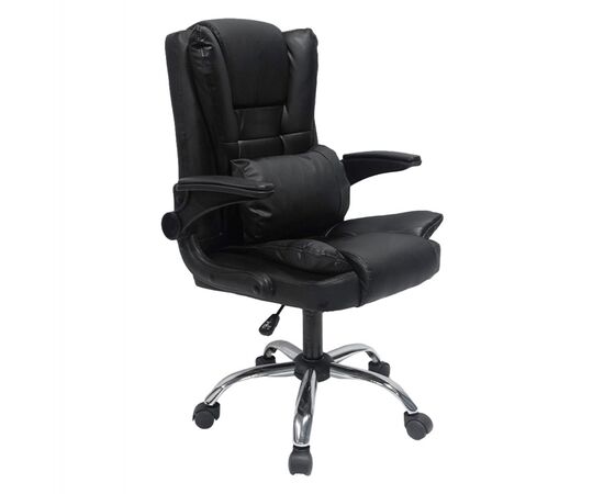 ΚΑΡΕΚΛΑ ΓΡΑΦΕΙΟΥ CANAN HM1201 ΜΑΥΡO PVC-ΜΑΥΡΟ NYLON-ΒΑΣΗ ΧΡΩΜΙΟΥ 69x48x98Υεκ. - ΚΑΡΕΚΛΕΣ ΓΡΑΦΕΙΟΥ στο Milonadakis.gr