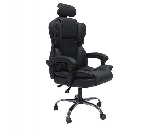 ΚΑΡΕΚΛΑ ΓΡΑΦΕΙΟΥ OCTAVIUS HM1202 ΜΑΥΡΟ PVC & NYLON-ΜΕΤΑΛ.ΧΡΩΜΙΟ ΒΑΣΗ 52x55x128Υεκ - ΚΑΡΕΚΛΕΣ ΓΡΑΦΕΙΟΥ στο Milonadakis.gr