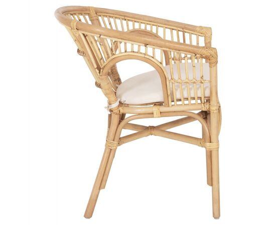 ΠΟΛΥΘΡΟΝΑ DAMPAR HM9929.04 RATTAN ΣΕ ΦΥΣΙΚΟ-ΛΕΥΚΟ ΜΑΞΙΛΑΡΙ 59x61x80Υεκ. - ΚΑΡΕΚΛΕΣ - ΠΟΛΥΘΡΟΝΕΣ στο Milonadakis.gr