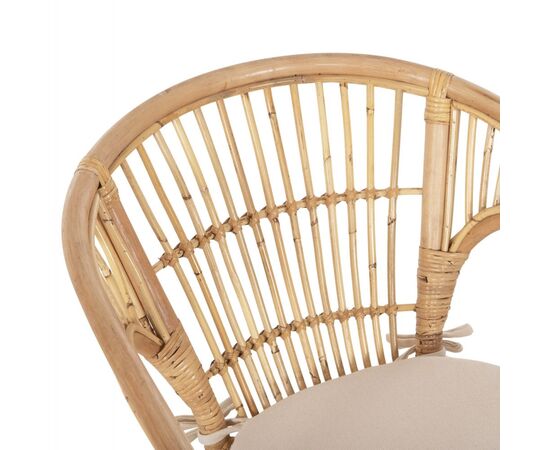 ΠΟΛΥΘΡΟΝΑ DAMPAR HM9929.04 RATTAN ΣΕ ΦΥΣΙΚΟ-ΛΕΥΚΟ ΜΑΞΙΛΑΡΙ 59x61x80Υεκ. - ΚΑΡΕΚΛΕΣ - ΠΟΛΥΘΡΟΝΕΣ στο Milonadakis.gr