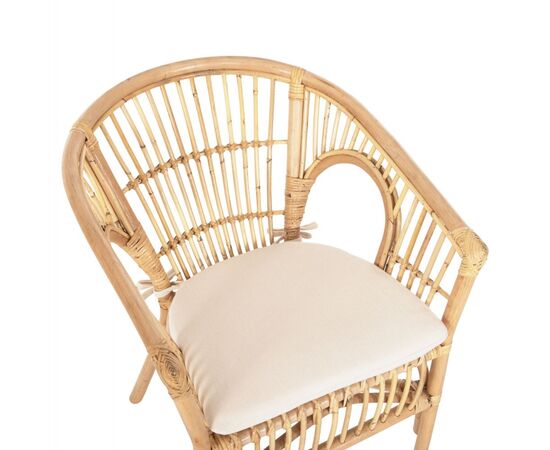 ΠΟΛΥΘΡΟΝΑ DAMPAR HM9929.04 RATTAN ΣΕ ΦΥΣΙΚΟ-ΛΕΥΚΟ ΜΑΞΙΛΑΡΙ 59x61x80Υεκ. - ΚΑΡΕΚΛΕΣ - ΠΟΛΥΘΡΟΝΕΣ στο Milonadakis.gr