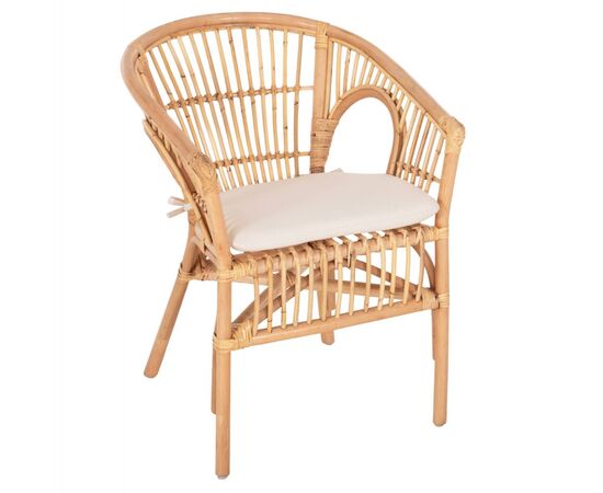 ΠΟΛΥΘΡΟΝΑ DAMPAR HM9929.04 RATTAN ΣΕ ΦΥΣΙΚΟ-ΛΕΥΚΟ ΜΑΞΙΛΑΡΙ 59x61x80Υεκ. - ΚΑΡΕΚΛΕΣ - ΠΟΛΥΘΡΟΝΕΣ στο Milonadakis.gr