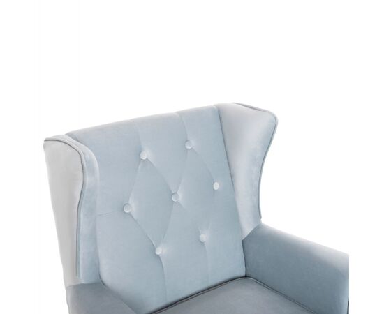 ΠΟΛΥΘΡΟΝΑ ΜΠΕΡΖΕΡΑ BRANDON HM3073.31 BABY BLUE ΒΕΛΟΥΔΟ-ΠΟΔΙΑ ΣΕ ΦΥΣΙΚΟ 82,5x80x104Υεκ - ΚΑΡΕΚΛΕΣ - ΠΟΛΥΘΡΟΝΕΣ ΕΣ. στο Milonadakis.gr