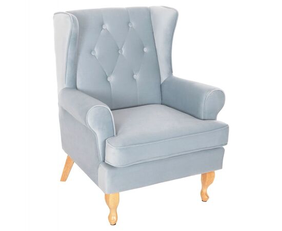 ΠΟΛΥΘΡΟΝΑ ΜΠΕΡΖΕΡΑ BRANDON HM3073.31 BABY BLUE ΒΕΛΟΥΔΟ-ΠΟΔΙΑ ΣΕ ΦΥΣΙΚΟ 82,5x80x104Υεκ - ΚΑΡΕΚΛΕΣ - ΠΟΛΥΘΡΟΝΕΣ ΕΣ. στο Milonadakis.gr