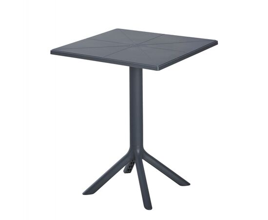 ΤΡΑΠΕΖΙ ΠΟΛΥΠΡΟΠΥΛΕΝΙΟΥ ΤΕΤΡΑΓΩΝΟ TERRIN HM6125.20 ΣΚΟΥΡΟ ΓΚΡΙ 60,5x60,5x76,5Υεκ. - ΤΡΑΠΕΖΙΑ ΕΞ. ΧΩΡΟΥ στο Milonadakis.gr